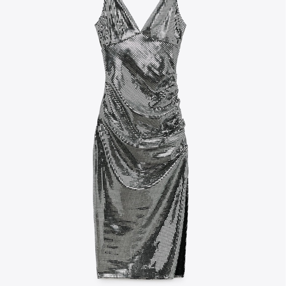 Zara Shimmer Midi Dress - Picture 12 of 13